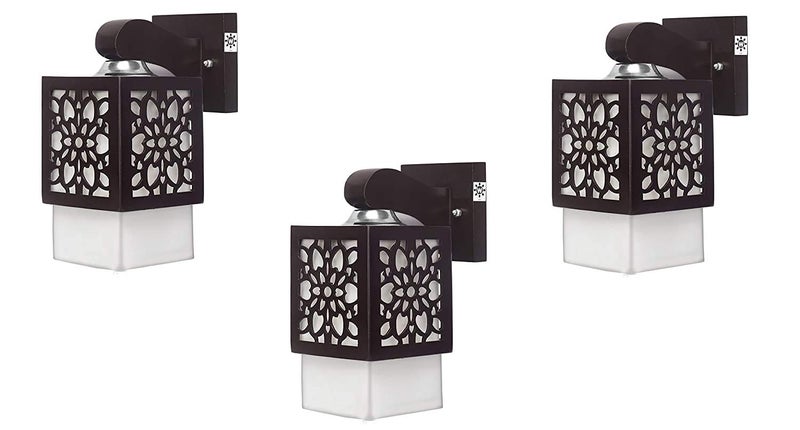 WHITERAY Wooden Wall Lights/Wall Light for Living Room Modern/Wall Lamps for Bedroom/for Living Room/Wall Lights for Home Decoration/Bedside Wall lamp (WL Star (Pack of 1)) (WL Star (Pack of 3)) - Image 1