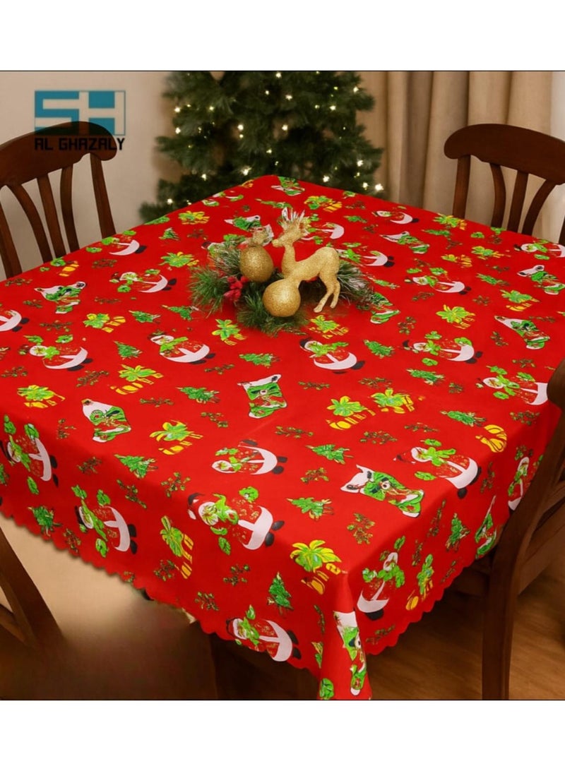 Christmas tablecloth, rectangular, 150*180 cm, Christmas tablecloth with Christmas design