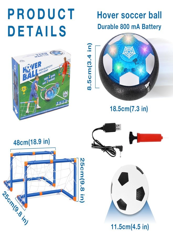 OurHonor Hover Soccer Balls, 2 in1 Hover Football Toy Set with LED Star Night Light USB Rechargeable Bumper Sports Games Gift for Boys Age 6 7 8 9 10 11 12 Christmas Birthday Party Present - Image 2