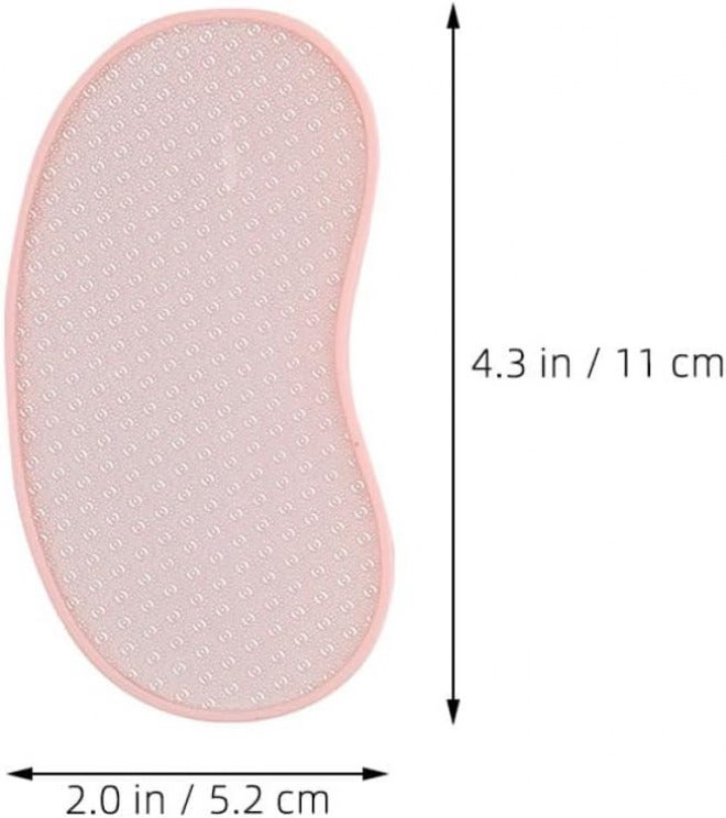 Exfoliating Foot Scrubber and Callus Remover Foot File for Heels Nano Pumice Stone with Soft Pink Handle for Dead Skin Removal and Cracked Heel Treatment - Image 2