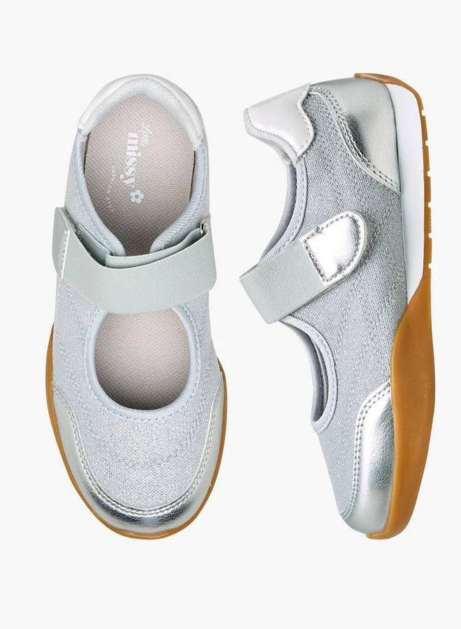 ليتل ميسي Girls Hook & Loop School Sneakers