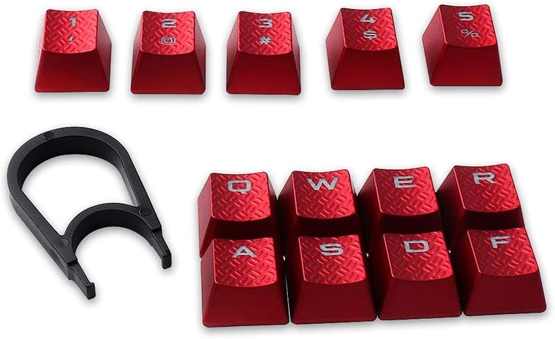 هويون مفاتيح HUYUN Cherry MX للتبديل لألعاب FPS وMOBA مع أغطية مفاتيح مضيئة بديلة للوحات مفاتيح Corsair للألعاب (13 مفتاحًا أحمر) كل فئة مستخدم - Image 2