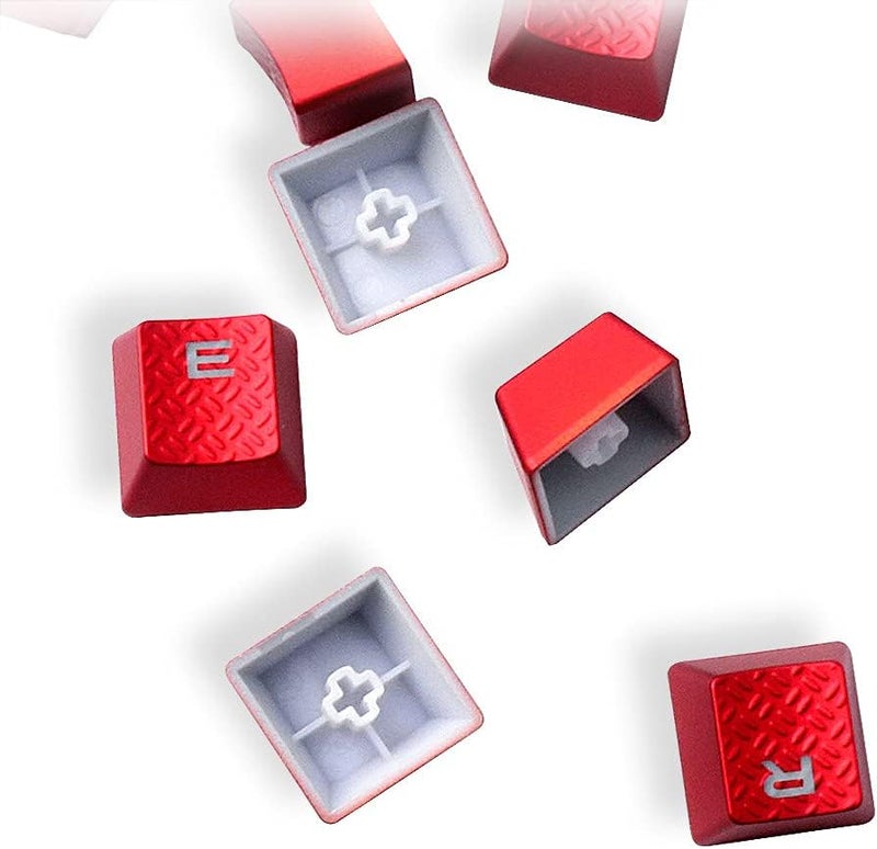 هويون مفاتيح HUYUN Cherry MX للتبديل لألعاب FPS وMOBA مع أغطية مفاتيح مضيئة بديلة للوحات مفاتيح Corsair للألعاب (13 مفتاحًا أحمر) كل فئة مستخدم - Image 3