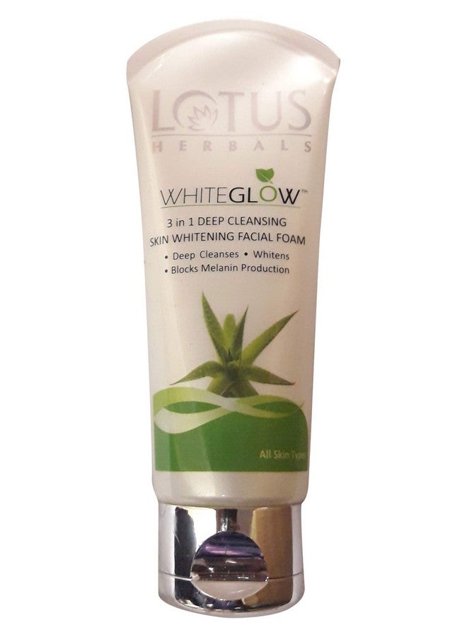 Lotus Herbals Whiteglow Skin Whitening And Brightening Gel Cream | SPF 25 | 60g And Lotus Herbals Whiteglow 3-In-1 Deep Cleansing Skin Whitening Facial Foam, 100g - Image 4