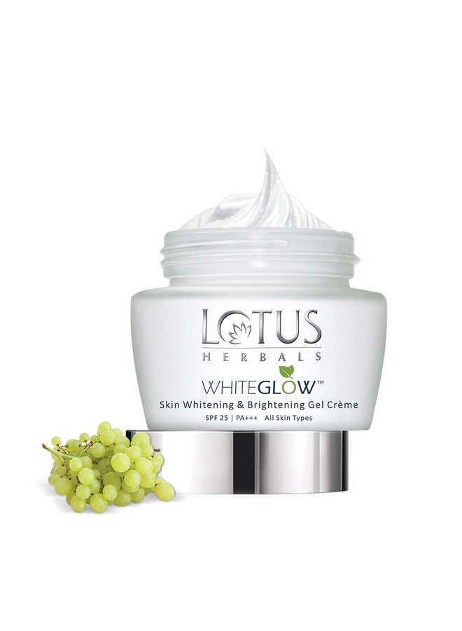 Lotus Herbals Whiteglow Skin Whitening And Brightening Gel Cream | SPF 25 | 60g And Lotus Herbals Whiteglow 3-In-1 Deep Cleansing Skin Whitening Facial Foam, 100g - Image 2