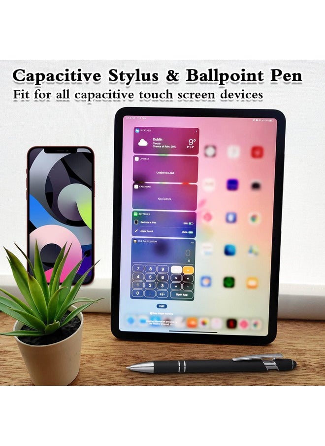 12 Pieces Ballpoint Pen With Stylus Tip, 1.0 Mm Black Ink Metal Pen Stylus Pen For Touch Screens, 2 In 1 Stylus Ballpoint Pen (Black) - pzsku/Z16E8089019C4A40A082FZ/45/_/1731926475/7551cc80-763a-4948-90e5-4ca32623843b