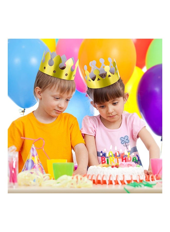 جيفت ٣٠ قطعة من قبعات الحفلات، تيجان ورقية ذهبية لأعياد الميلاد، ٦ أنماط قابلة للتعديل، قبعات حفلات على شكل تاج ملكي للملكات، قبعات حفلات اليوبيل البلاتيني، قبعات زينة اليوبيل. - Image 3