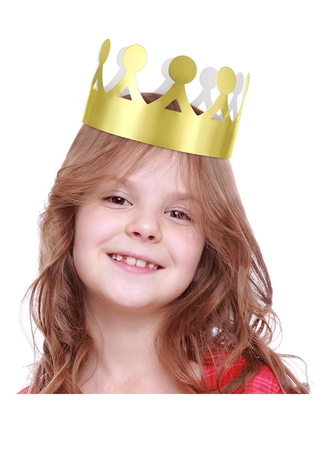 جيفت ٣٠ قطعة من قبعات الحفلات، تيجان ورقية ذهبية لأعياد الميلاد، ٦ أنماط قابلة للتعديل، قبعات حفلات على شكل تاج ملكي للملكات، قبعات حفلات اليوبيل البلاتيني، قبعات زينة اليوبيل. - Image 5