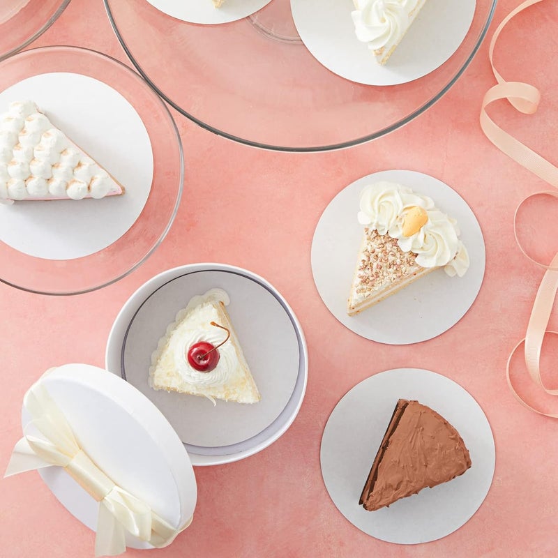 Juvale ألواح كعك دائرية 6 بوصة من جوفالي، صينية كعك قابلة للتصرف، 12 دائرة كرتونية دائرية، مستلزمات المخابز - Image 2