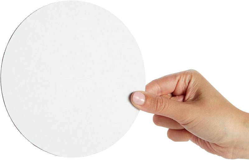 Juvale ألواح كعك دائرية 6 بوصة من جوفالي، صينية كعك قابلة للتصرف، 12 دائرة كرتونية دائرية، مستلزمات المخابز - Image 5