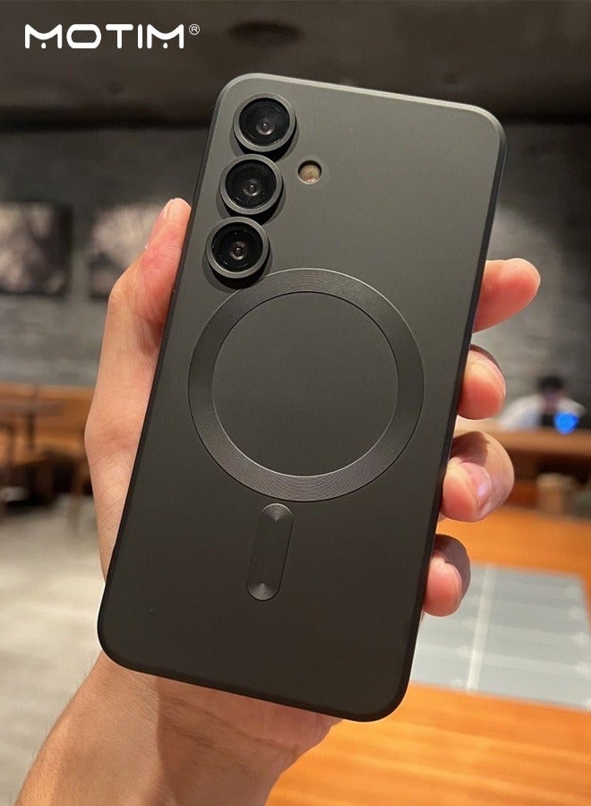 موتيم حافظة Samsung Galaxy A56 Ultra مع حماية كاملة لعدسة الكاميرا، حافظة هاتف ناعمة من مادة TPU مقاومة للخدش والصدمات مع شحن لاسلكي لهاتف Samsung Galaxy A56 Ultra - Image 2