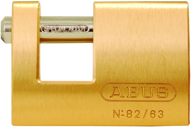 ABUS 82/63 Monoblock Brass Padlock Keyed Different - Image 5