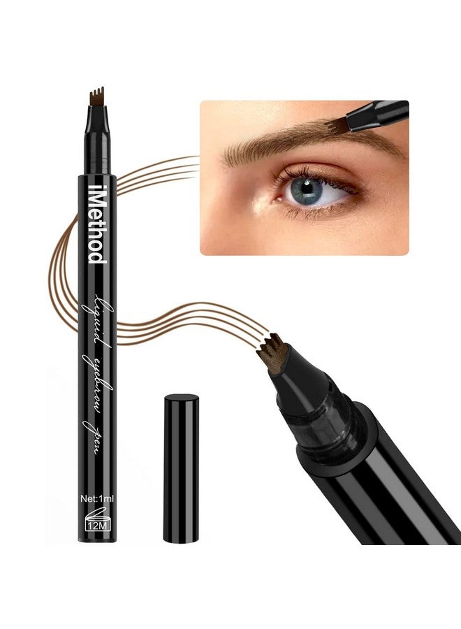 iMethod Eyebrow Pen - Imethod Eyebrow Pencil With A Micro-Fork Tip Applicator Creates Natural Looking Brows Effortlessly And Stays On All Day, Brown - Image 1