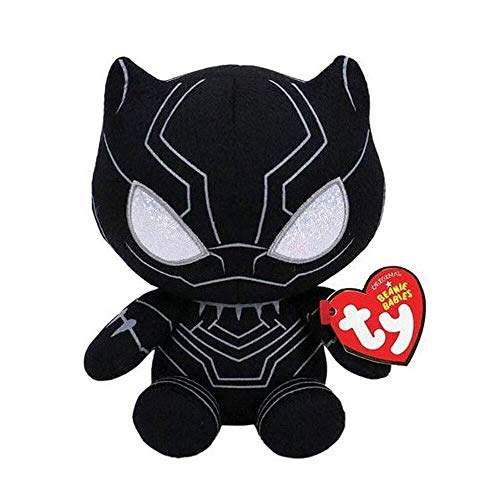 Ty Marvel Avengers Black Panther Regular Licensed Squishy Beanie Baby Soft Plush Toys Collectible Cuddly Stuffed Teddy - Image 1