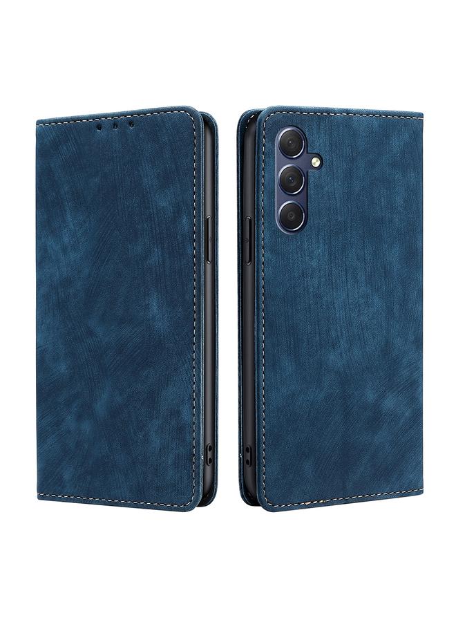 اس-توب جراب لهاتف Samsung Galaxy M54 5G RFID مضاد للسرقة مصنوع من الجلد المغناطيسي - Image 1