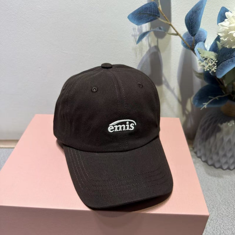 Emis Korean Style Unisex Fashionable Casual Baseball Cap with Letter E - Versatile and Trendy - Image 1