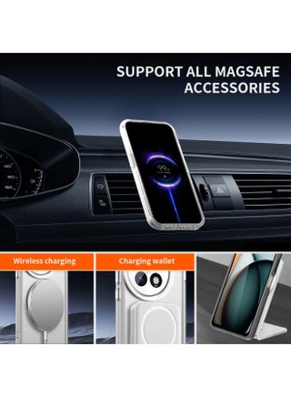 for Huawei Nova 15 Max Clear Case, Compatible with MagSafe, Non-Yellowing, Scratch-Resistant Back, Magnetic Phone Case, Slim Fit Full Body Shockproof Case (Clear) - view 5
