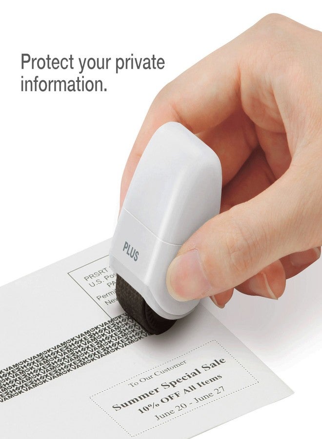 Plus Guard Your ID Mini Roller Stamp, White - Image 2