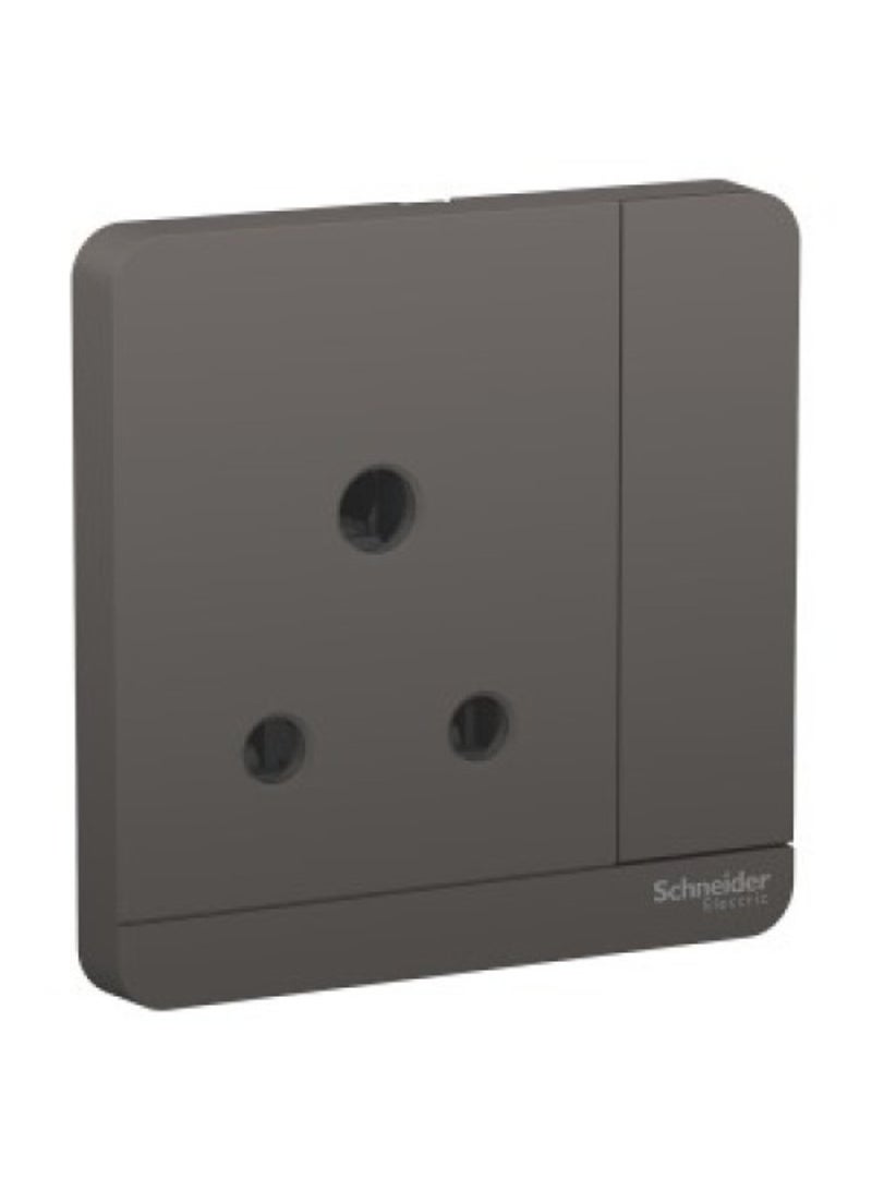 Schneider Electric AvatarOn 5A 1 Gang Switched Socket - Dark Grey - Image 2