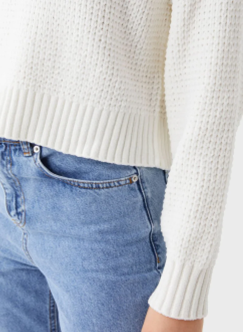 LC WAIKIKI Knitted Crop Sweater