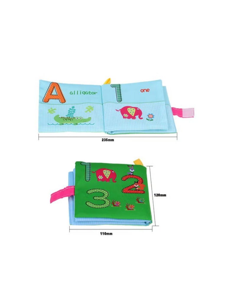 Set of 4 eco-friendly fabric books, specially sized for children.  - Image 3