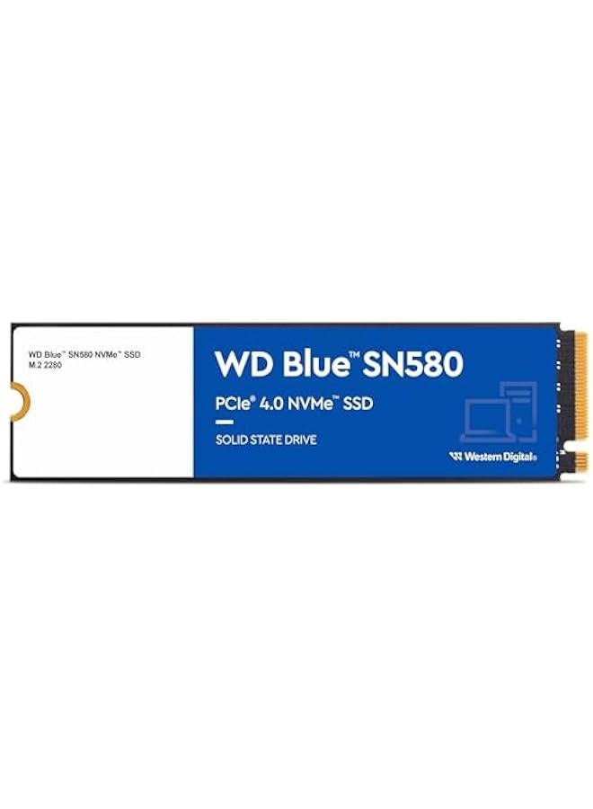 Arabest 1TB WD Blue SN580 NVMe Internal Solid State Drive SSD - Gen4 x4 PCIe 16Gb/s, M.2 2280, Up to 4,150 MB/s - WDS100T3B0E --> 1TB WD Blue SN580 NVMe Internal SSD - Gen4 x4 PCIe 16Gb/s, M.2 2280, Max Spe  - Image 1