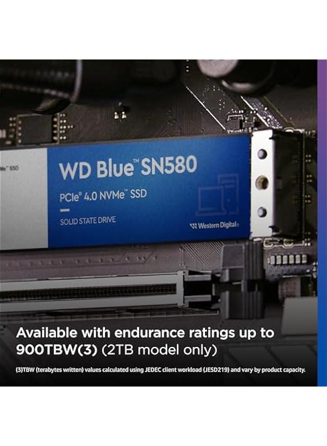Arabest 1TB WD Blue SN580 NVMe Internal Solid State Drive SSD - Gen4 x4 PCIe 16Gb/s, M.2 2280, Up to 4,150 MB/s - WDS100T3B0E --> 1TB WD Blue SN580 NVMe Internal SSD - Gen4 x4 PCIe 16Gb/s, M.2 2280, Max Spe  - Image 3