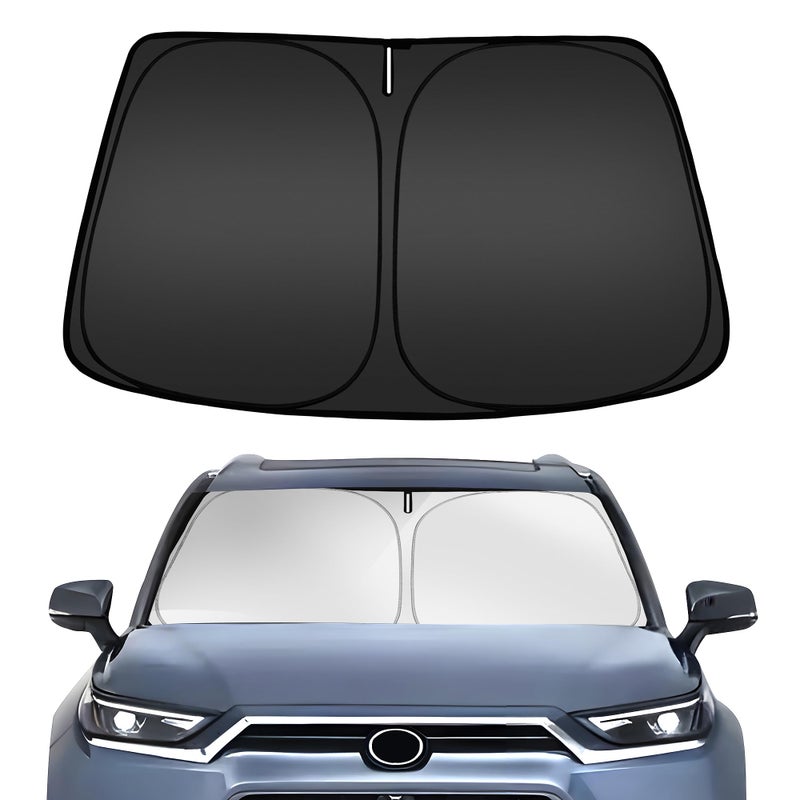 ARISMOTOR Windshield Sun Shade for Toyota Highlander L LE XLE Limited Platinum 20202025 2026 Custom Fit Foldable Front Window Sunshade Sun Visor Protector Block UV Rays Keep Your Car Cooler