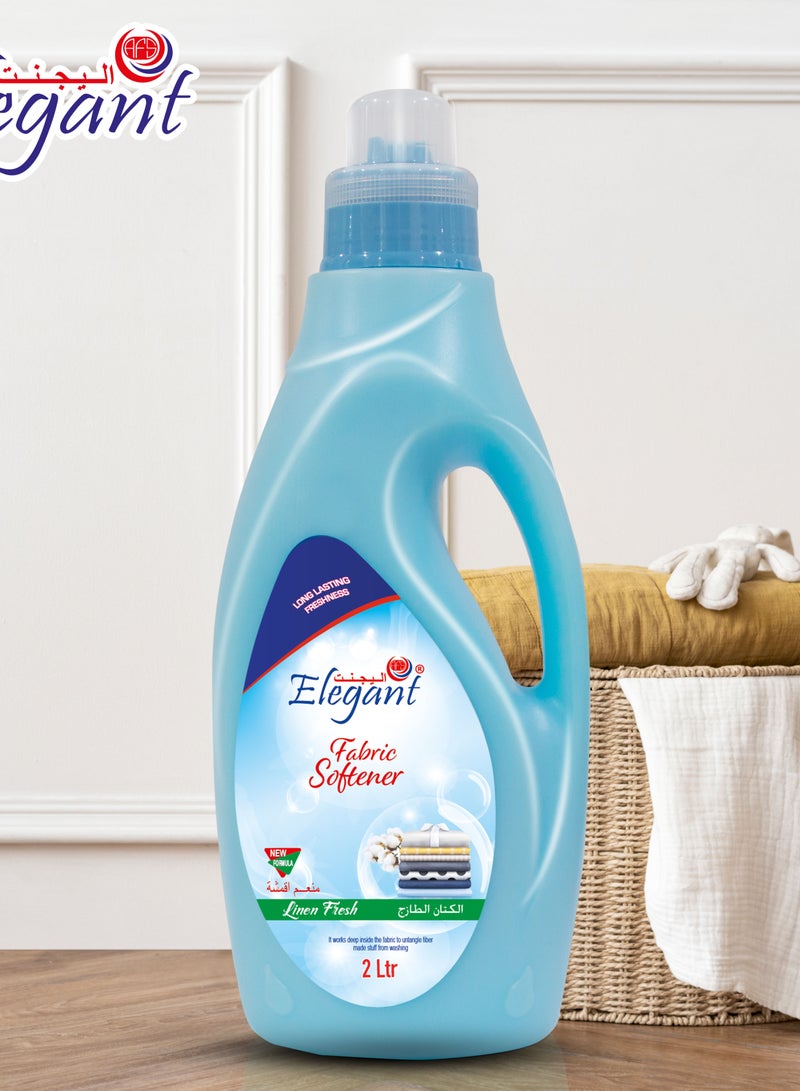 Elegant منعم الأقمشة لينين فريش سعة 2 لتر، يمنحك انتعاشًا يدوم طويلًا  - Image 2