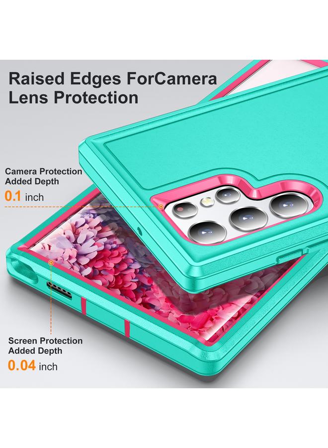 S-TOP Case For Samsung Galaxy S23 ultra 5G 3 in 1 Rugged Holder Phone Case - Image 5