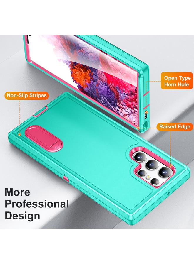 S-TOP Case For Samsung Galaxy S23 ultra 5G 3 in 1 Rugged Holder Phone Case - Image 3