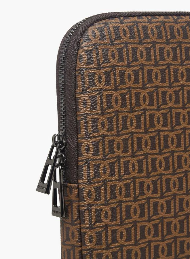 DUCHINI BROWN Men Monongram Print Laptop Case for Men | Best Price UAE