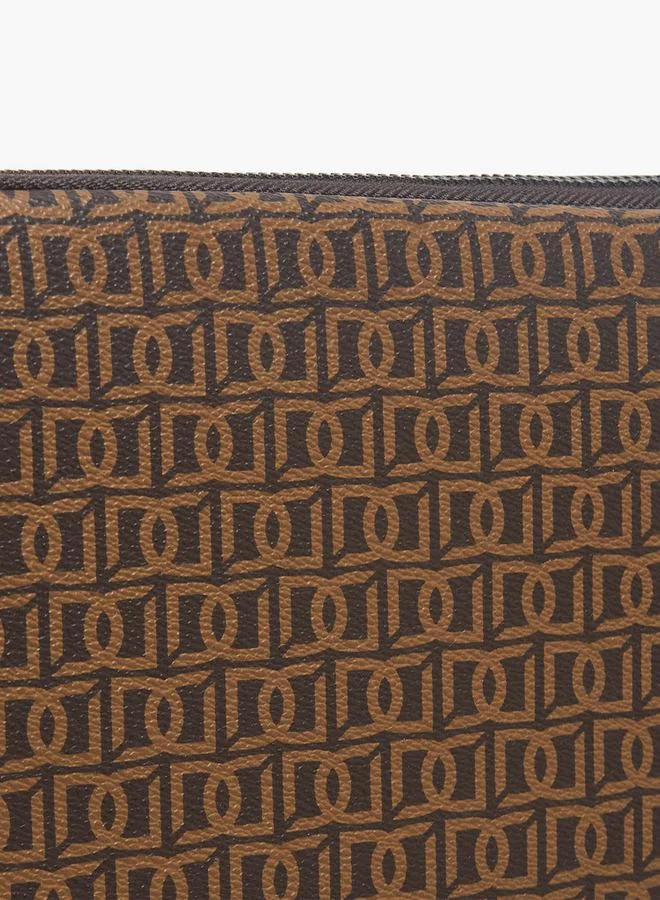 DUCHINI BROWN Men Monongram Print Laptop Case for Men | Best Price UAE