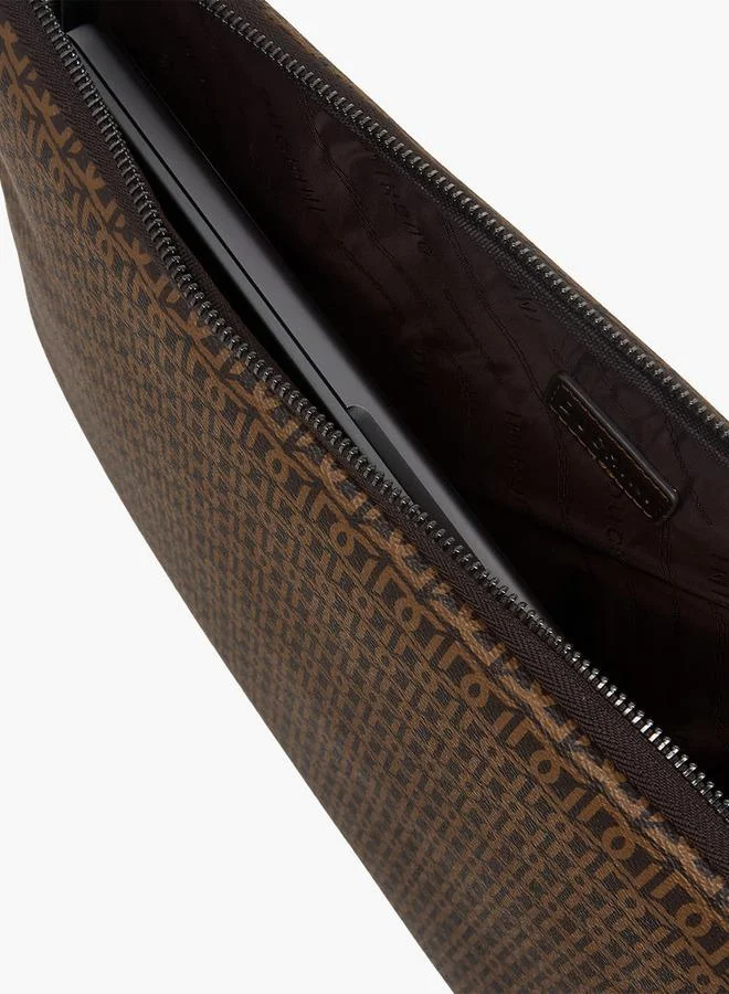 DUCHINI BROWN Men Monongram Print Laptop Case for Men | Best Price UAE