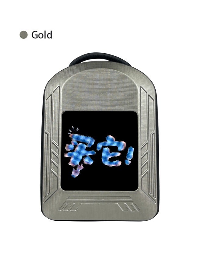 OASIS DESERT LED Backpack Shoulder Light Display Large Screen Cool DIY Hard Shell Waterproof Riding Sports - Image 1