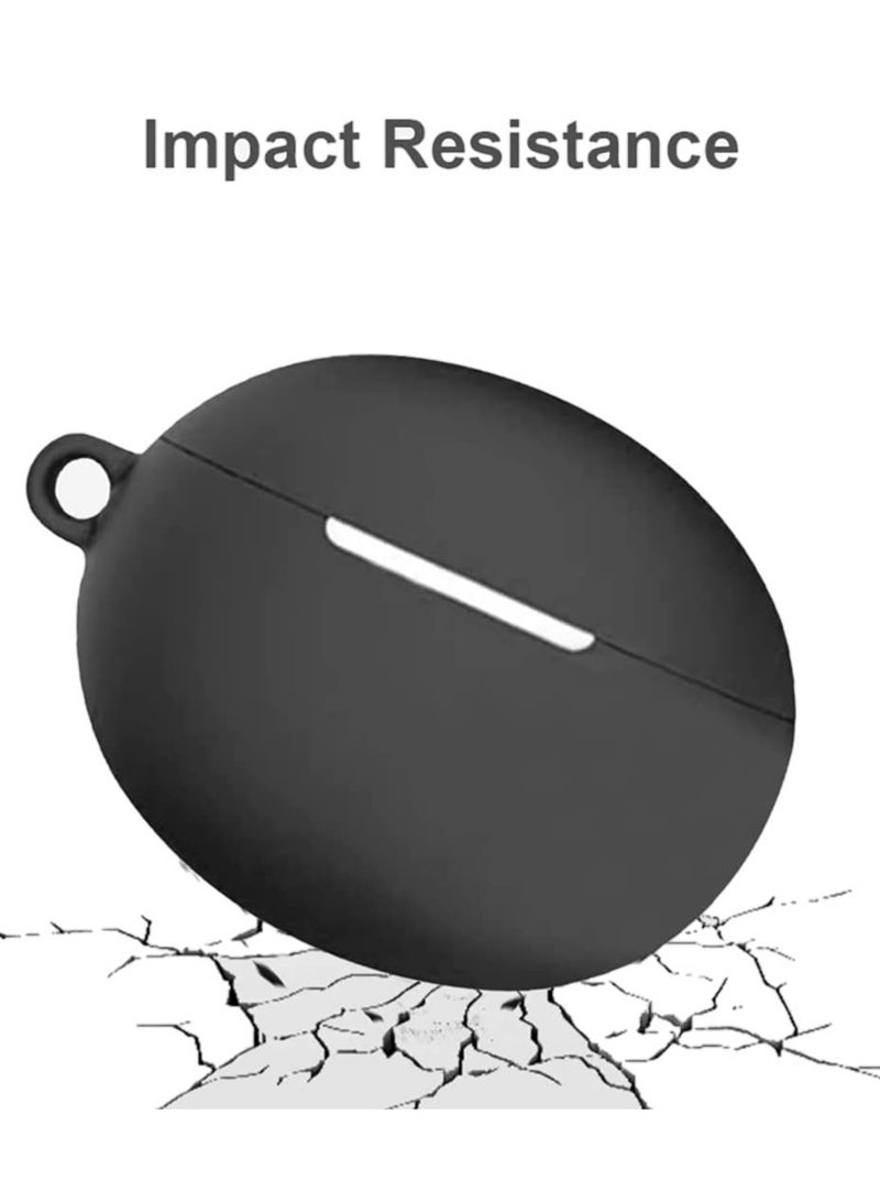 ELTRAZONE "Premium Soft Thin Anti-Slip Silicone Cover for Huawei Freebuds 4i - Enhanced Protection and Grip for Your Earbuds (Black)" - Image 2