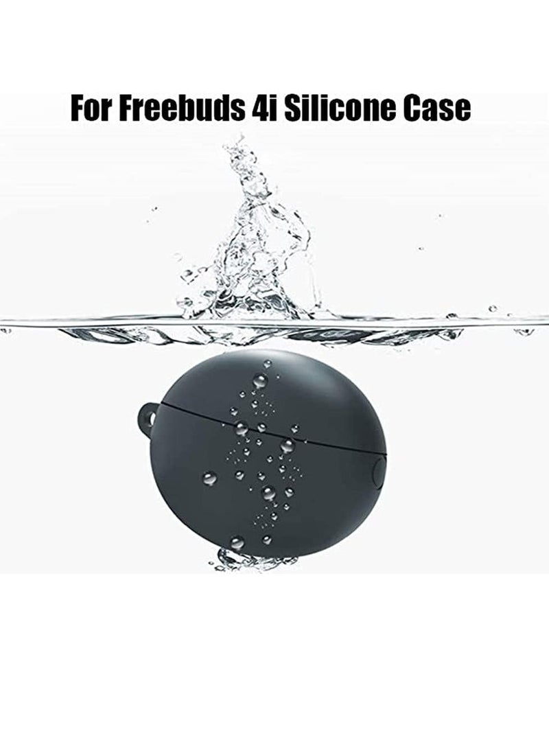 ELTRAZONE "Premium Soft Thin Anti-Slip Silicone Cover for Huawei Freebuds 4i - Enhanced Protection and Grip for Your Earbuds (Black)" - Image 4