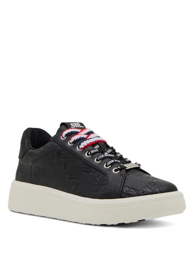 Rorix Black Men's Low-Top Sneakers