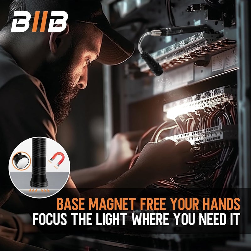 BIIB LED Magnetic Pickup Tool with Telescoping Neck and LED Lights - Image 5