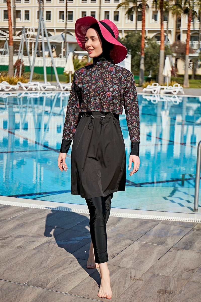 Remsa Mayo Remsa Swimsuit Remsa Parachute Sports Lycra Full Covered Hijab Swimsuit R108 Ikbal  - Image 3