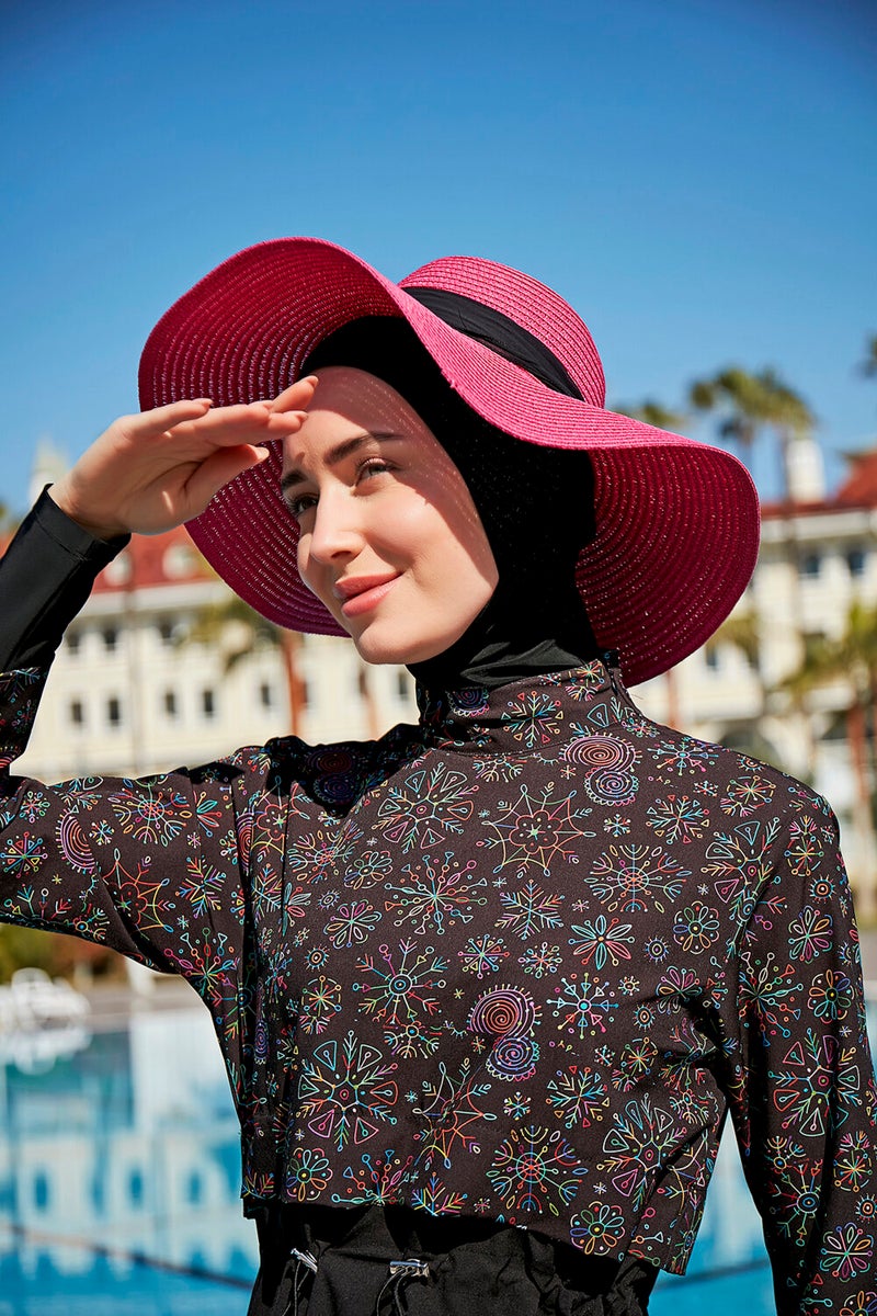 Remsa Mayo Remsa Swimsuit Remsa Parachute Sports Lycra Full Covered Hijab Swimsuit R108 Ikbal  - Image 1