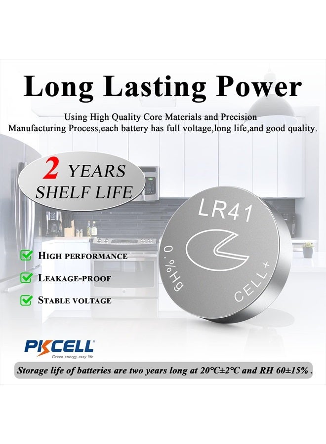 PKCELL بطارية AG3 1.5 فولت LR41 392 384 192 خلية قلوية زرية لميزان الحرارة الرقمي - 5 قطع - Image 4