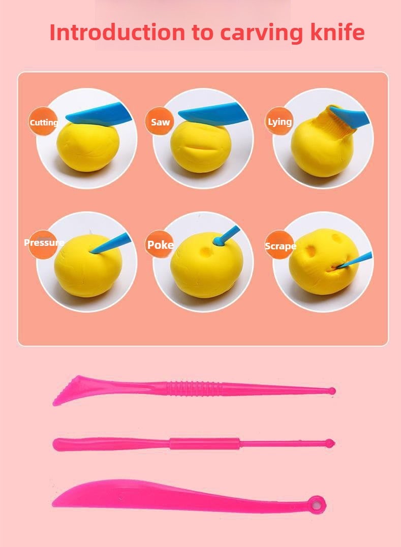 هايدو 48 لون ديي الطين التعليمية للأطفال ، سوبر ضوء النمذجة الطين لعبة تفاعلية ، مع 3 أدوات - Image 3