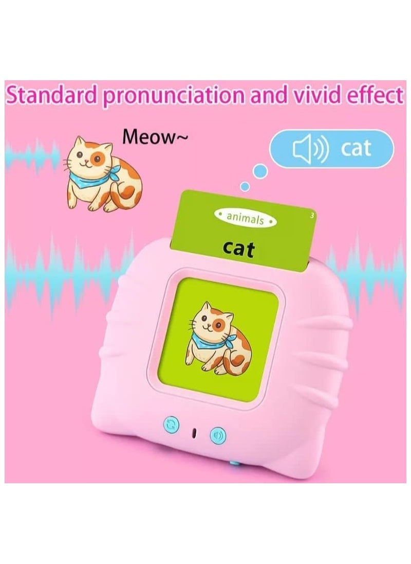 Generic - 112 Talking Flash Cards Learning Reading Cards for Kids Arabic and English Words with Speak English and Arabic Words for Preschool Electronic Flash Cards for Early Reading, 224 Sounds USB Rechargeable Learning Device, 112 Cards - Educational Card Reading Game for Kids - Flash Cards for Early Language Learning, Fun Learning Device for Toddlers Ages 1-6, Rechargeable Device - Learning Reading Games with Talking Flash Cards English Word Learning Device for Little Boys and Girls, Reading Machine and 112 Spelling Cards for Preschoolers Ages 2-8 - Suitable Gift for Toddlers Girls and Boys - Image 1