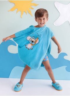 Milk&Moo Milk&Moo Kids Poncho and House Slippers Cool Koala  - Image 4