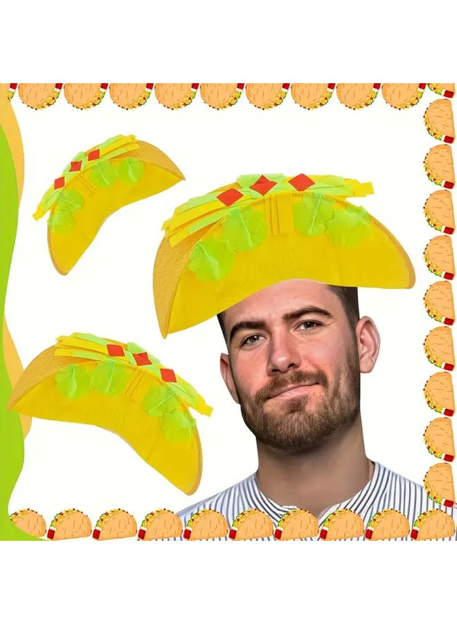 Taco Hat Mexican Party Sombrero Costume Accessory for Cinco de Mayo Halloween Christmas - Image 1