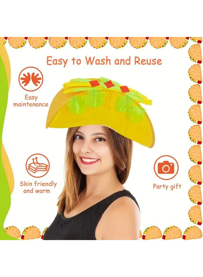 Taco Hat Mexican Party Sombrero Costume Accessory for Cinco de Mayo Halloween Christmas - Image 3