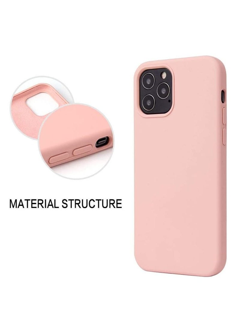 iPhone 12 Case High Silicone Quality on Back Cover Protector This Case Only for 6.1 inch-Pink - Image 3
