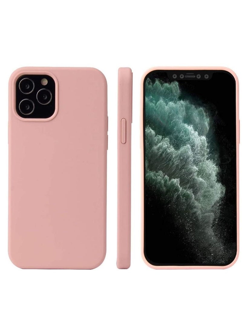 iPhone 12 Case High Silicone Quality on Back Cover Protector This Case Only for 6.1 inch-Pink - Image 1
