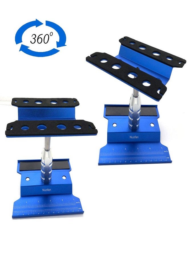 Nuofan RC Car Work Stand Aluminum Repair Workstation 360 Degree Rotation Lift Lower w/Screw Tray for 1/8 1/10 1/12 1/16 Scale Traxxas TRX4 Axial Arrma Redcat Losi RC Crawler Monster Truck Buggy - Image 2